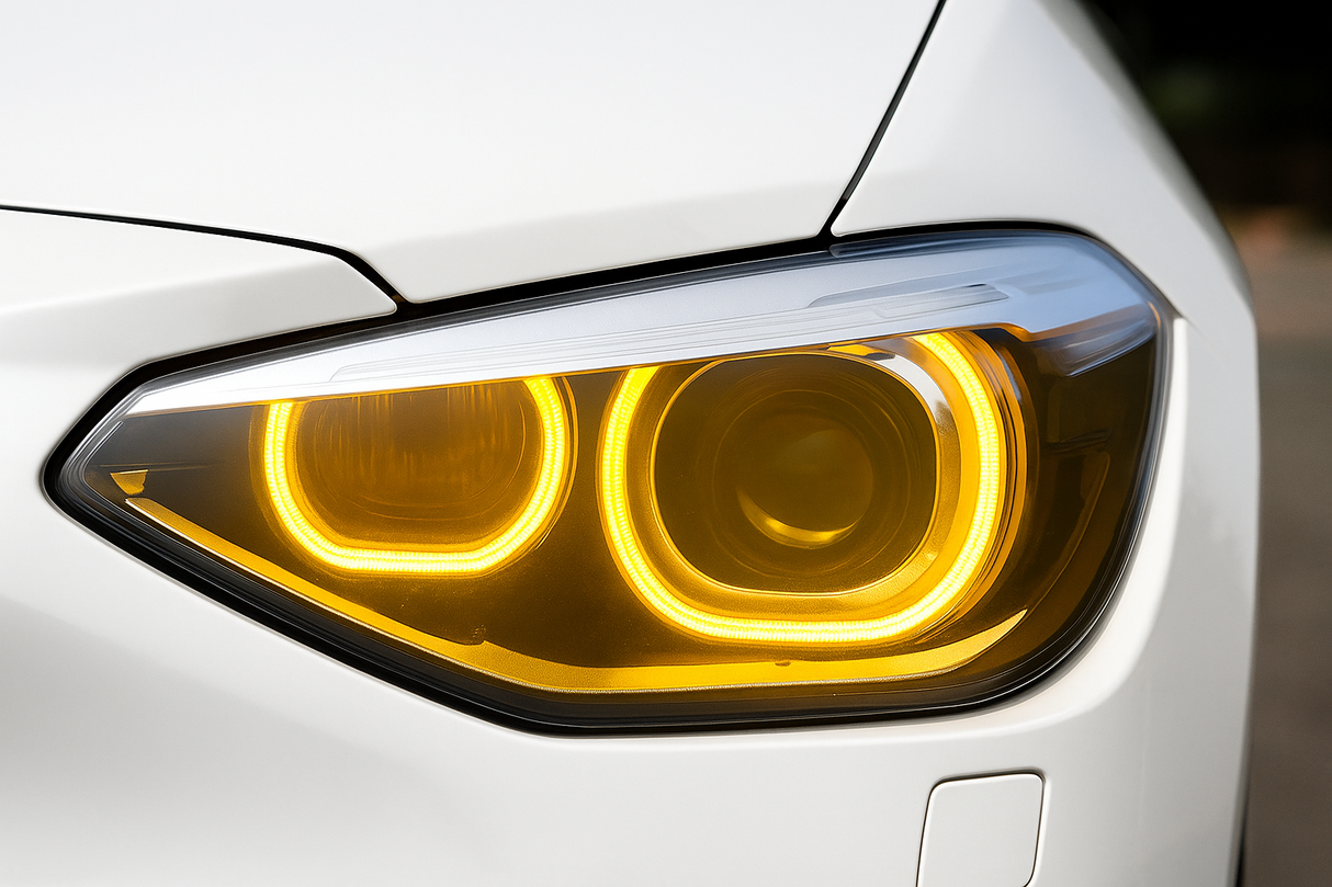 BMW 1 Series F20 F21 (2012–2014) Yellow DRL / Demon Eyes Headlight Upgrade
