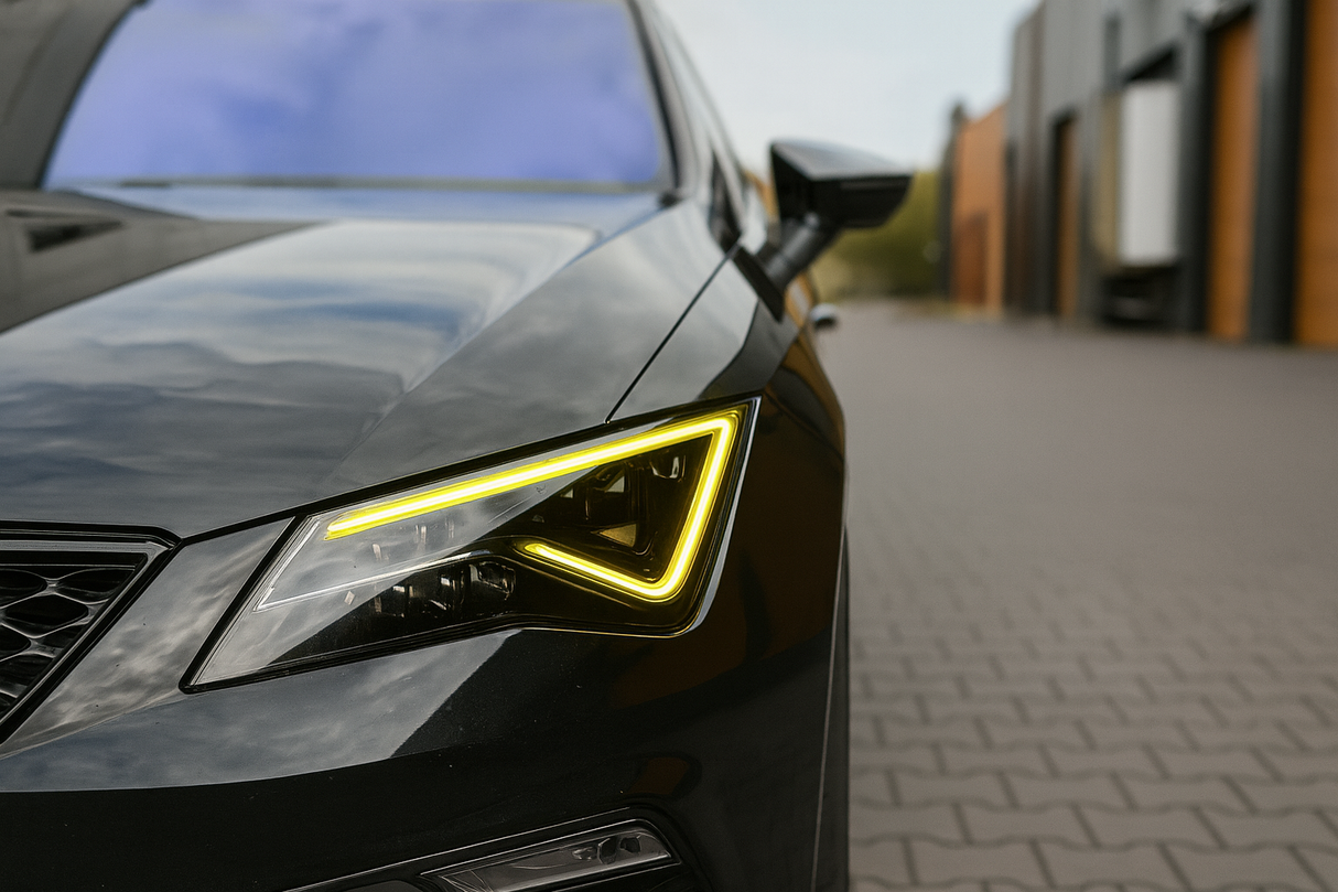 Seat Leon Mk3 Facelift (2016–2019) Yellow DRL Headlight Upgrade