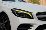 Mercedes-Benz C-Class W205 (2016–2019) Yellow DRL LED Board Retrofit