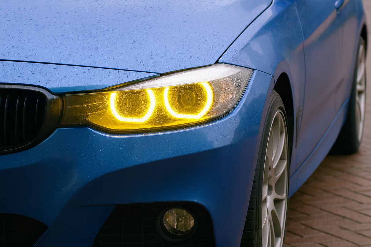 BMW 3 Series F30 F31 (2012–2016) Yellow DRL / Demon Eyes Headlight Upgrade